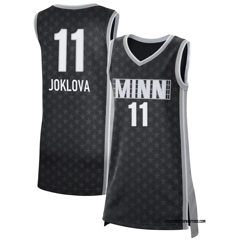 Women's Eliska Joklova ＃11 Rebel Edition Victory Black Minnesota Lynx 2021 Jersey